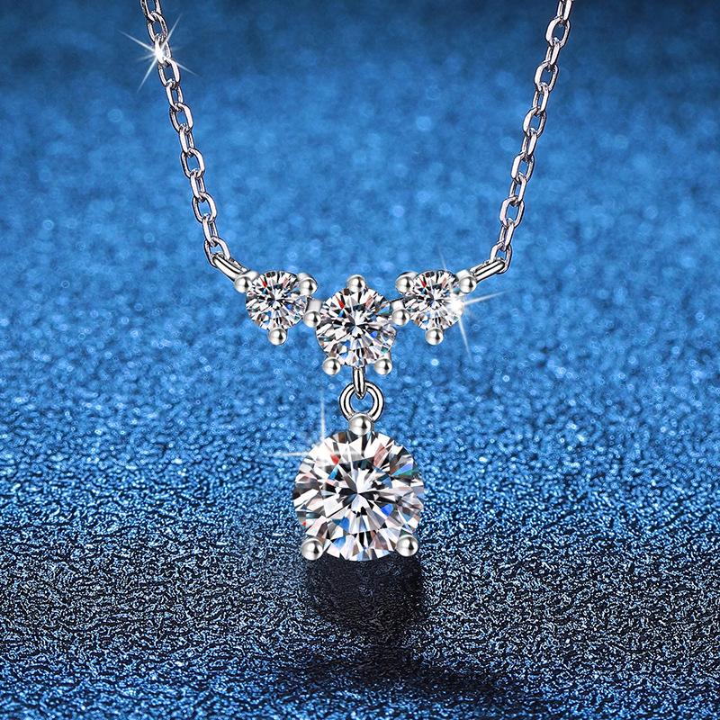 New S925 Silver Minimalist Tassel Women's Necklace, Niche, Light Luxury, Exquisite, High-quality Wedding Jewelry
