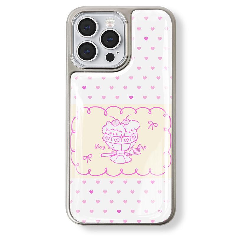 Zhitai Silver Electroplated Edge Drip Glue Case for iPhone 13/15 & Huawei P70 Pro
