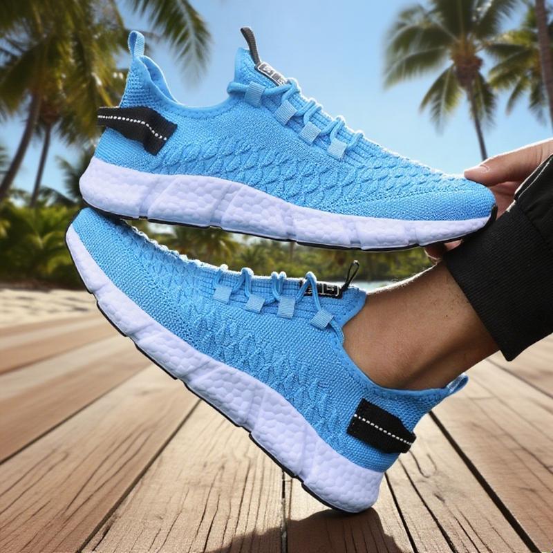 Neue Herren-Laufschuhe Sommer Weichsohlige Nique Gitter Trend Design Atmungsaktive Walking-Sneaker Vielseitige Outdoor-Trainingsschuhe