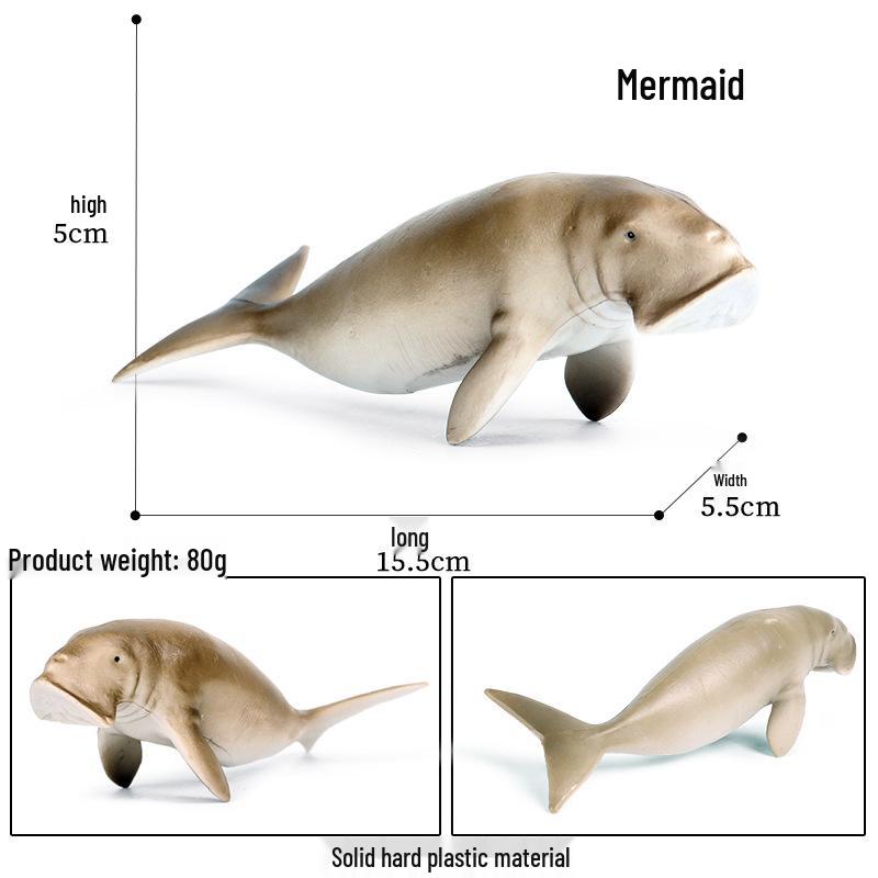 Ocean Wildlife Simulation Toy Set: Sea Turtle, Shark, Whale, Sea Lion, Tiger Shark, Manta Ray, Seal, Grouper.