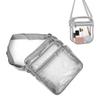 Clr Shoulder Bag Fashion Lightweight Large Capacity PVC Transparent Shoulder Bag for Travel Concerts Sports Events