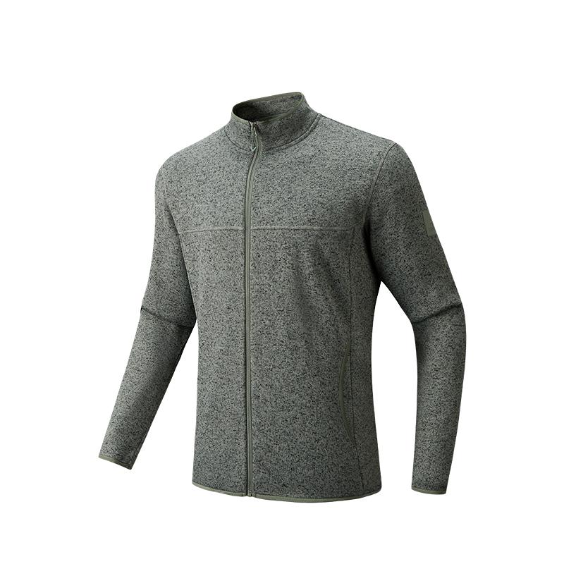 Anta Outdoor Fashion Stand Collar Casual Simple Versatile Fleece Jacket Men Jacket 952546710-3