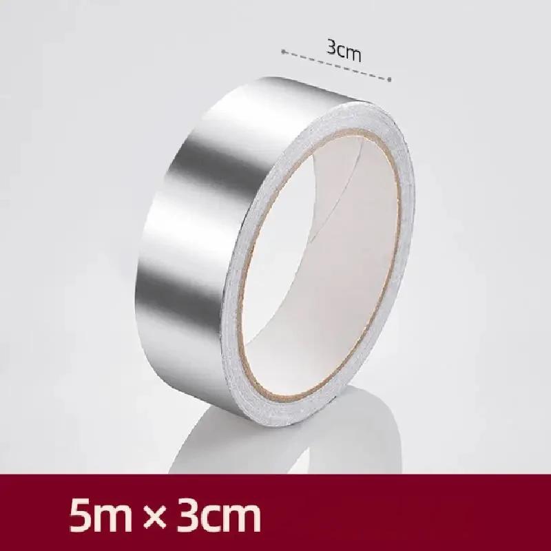 Self-Adhesive Waterproof Aluminum Foil Tape | Perfect for Kitchen, Bathroom Shower, and Bathroom Edges