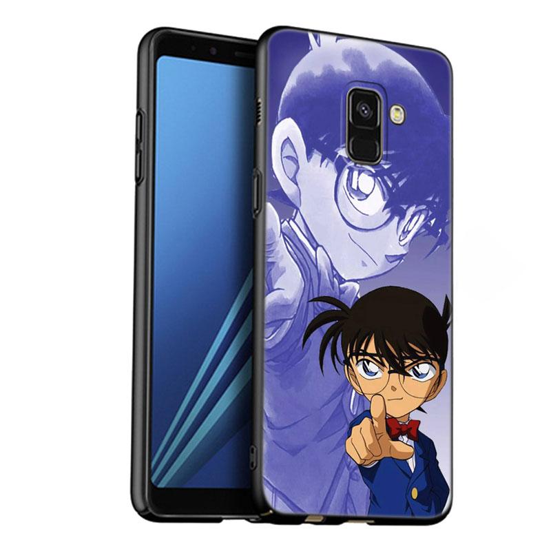 Anime Detective Conan Phone Case For Samsung Galaxy A01 A03 Core A04 E A02 A05 A10 A20 A21 A30 A50 S A6 A8 + A7 2018 Black Cover