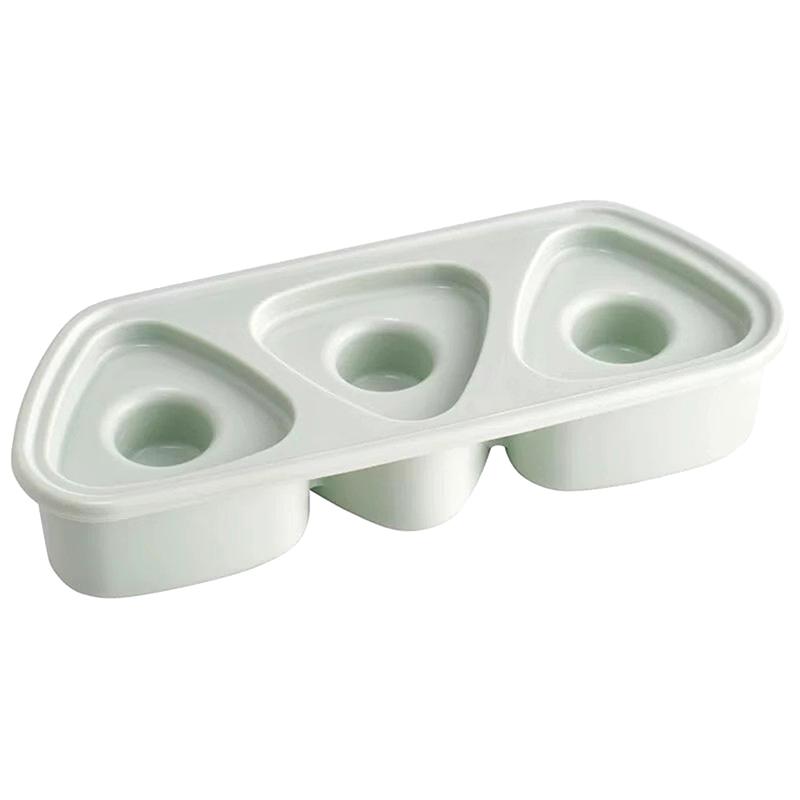 Three-Linked Onigiri Mold Triangle Sushi Mold Once Quickly Make 3Pcs Sushi Rice Ball Mold For Making And Storing Sushi синий