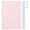 Deli A5 Soft Leather-Feel Notebook, 96 Sheets
