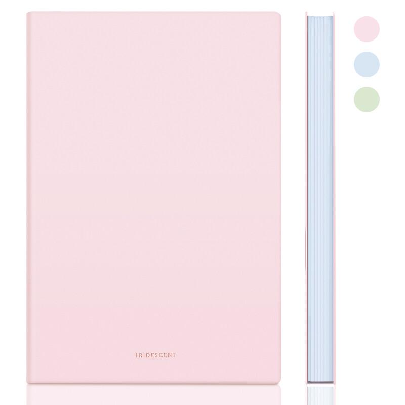 Deli A5 Soft Leather-Feel Notebook, 96 Sheets