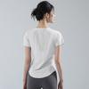 Yoga clothes women's Pilates training clothes summer thin loose quick-drying running sports fitness tops breathable mesh