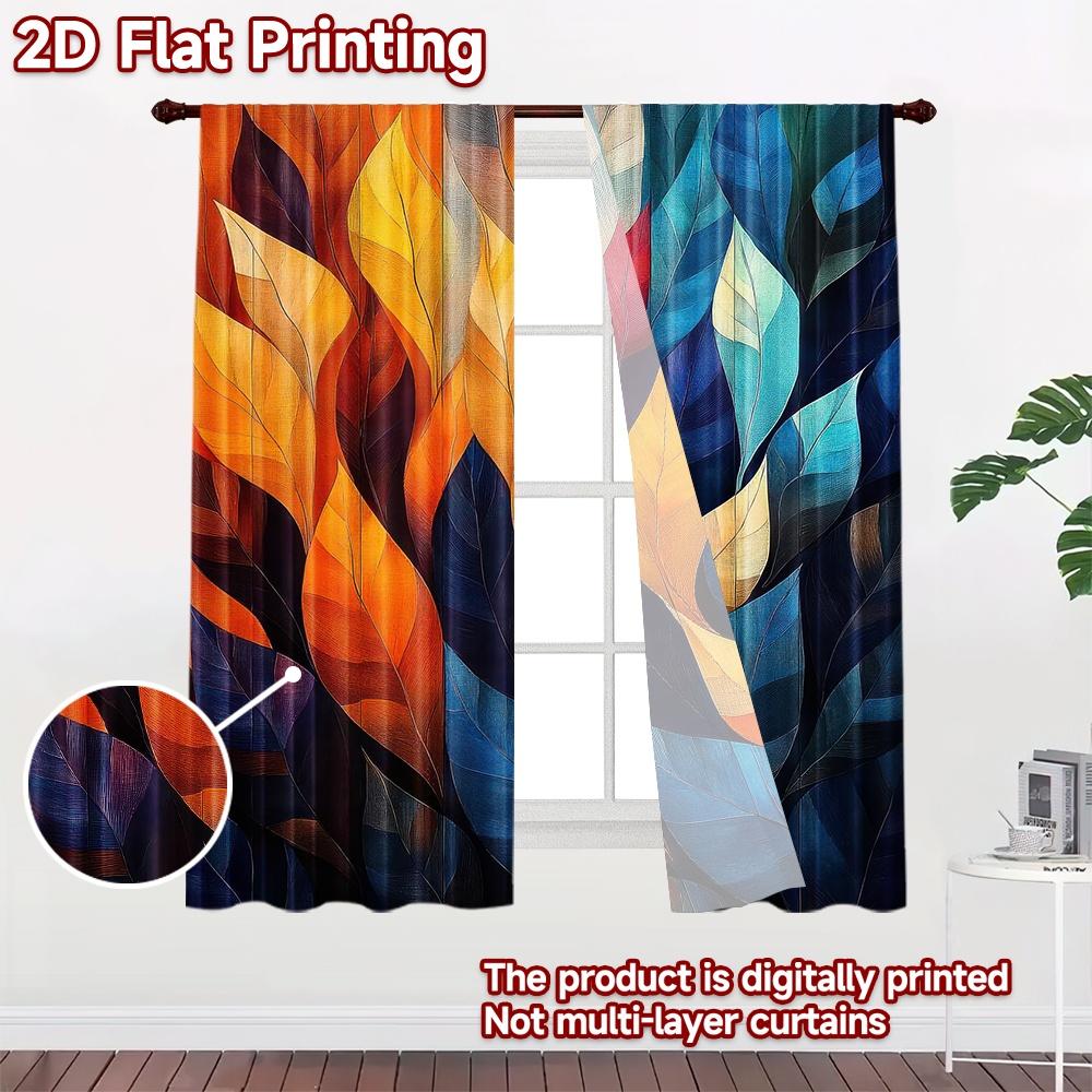 1pc 2D flat Photography Backdrop Popular Background cloth Colorful Autumn Leaves 100% Polyester Festive Wall Decor for Suitable