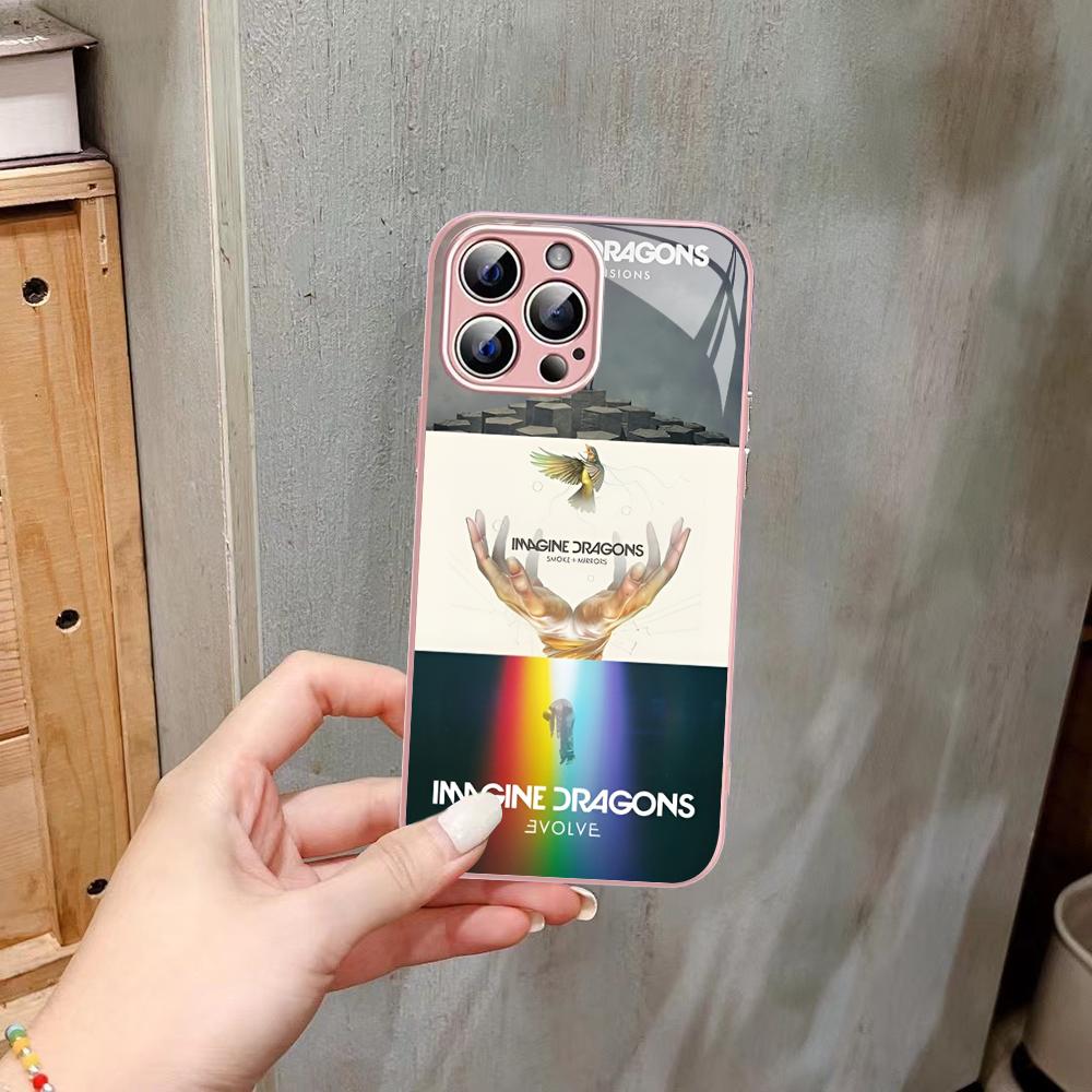 

Imagine Dragons Phone Case Tempered Glass For iphone 14 13 12 11 Pro Mini XS MAX 14Plus X XS XR Fundas iphone 12