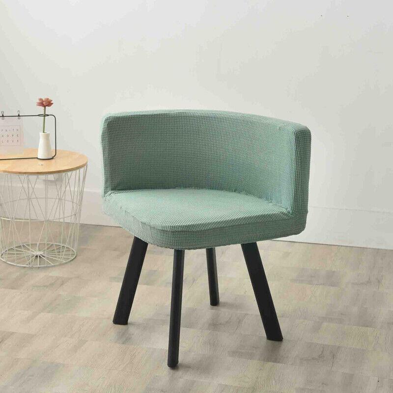 

Polar Fleece Triangle Chair Cover Elastic Stretch Washable Dining Chair Covers for Office Hotel Home Party Wooden Swivel Chair зелёный