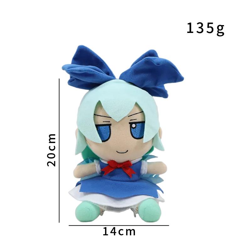 20cm Touhou Project Plush Doll Toys Red Bow Anime Girl Cosplay Girls Gifts
