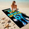 1PC Custom Name "Brick Character Adventure" Beach Towel Highly Absorbent And Sand-Resistant Towel for Swimming, Pool, Yoga, And Travel Lightweight