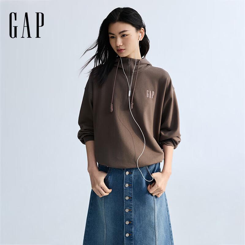 GAP Women s Logo Half-Zip Hoodie L 6730₽