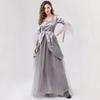 New Halloween Ghost Bride Cosplay Costume Grey Dress