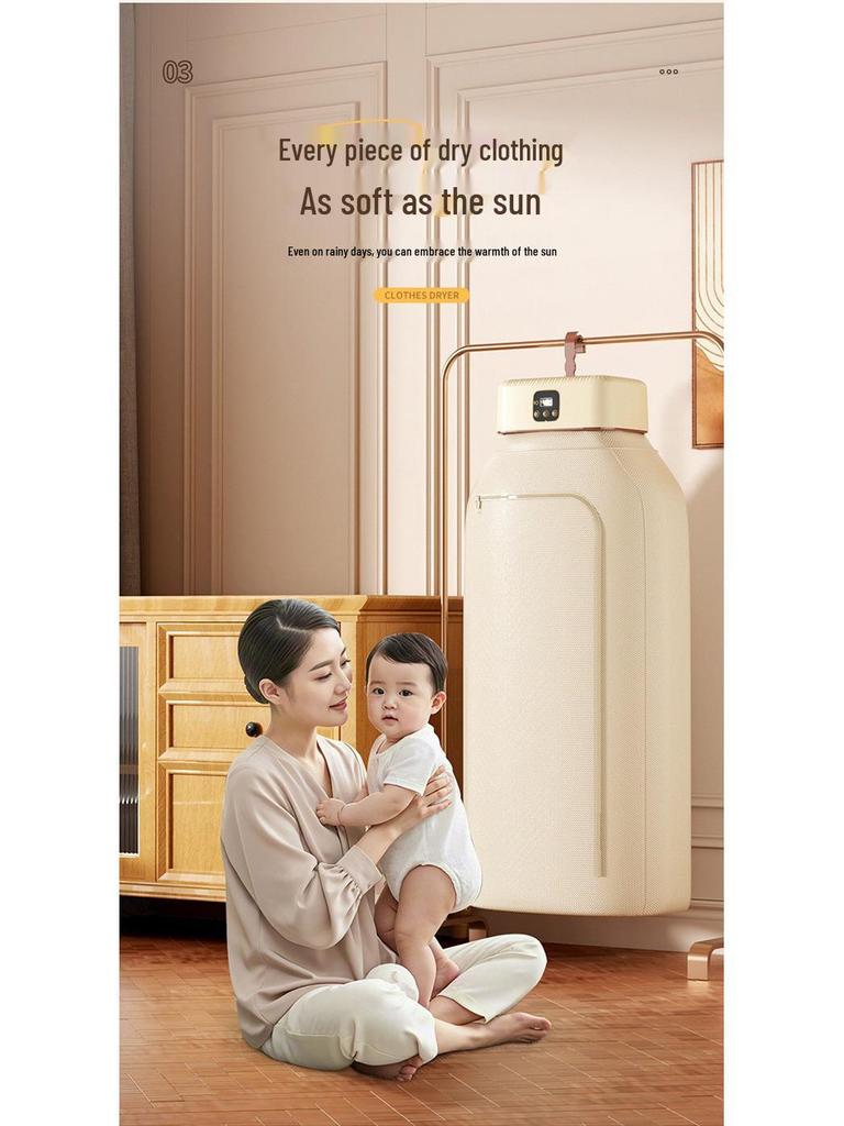 Portable Automatic Clothes Dryer: Compact Folding Travel & Household Drying Rack