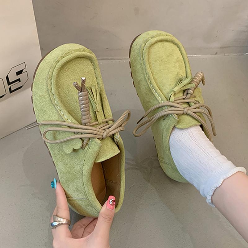 Flats Women's Shoes Lace Up Casual Sport Shoes Fashion Dress Designer Sneakers Woman Autumn 2025 New Walking Ladies Zapatillas