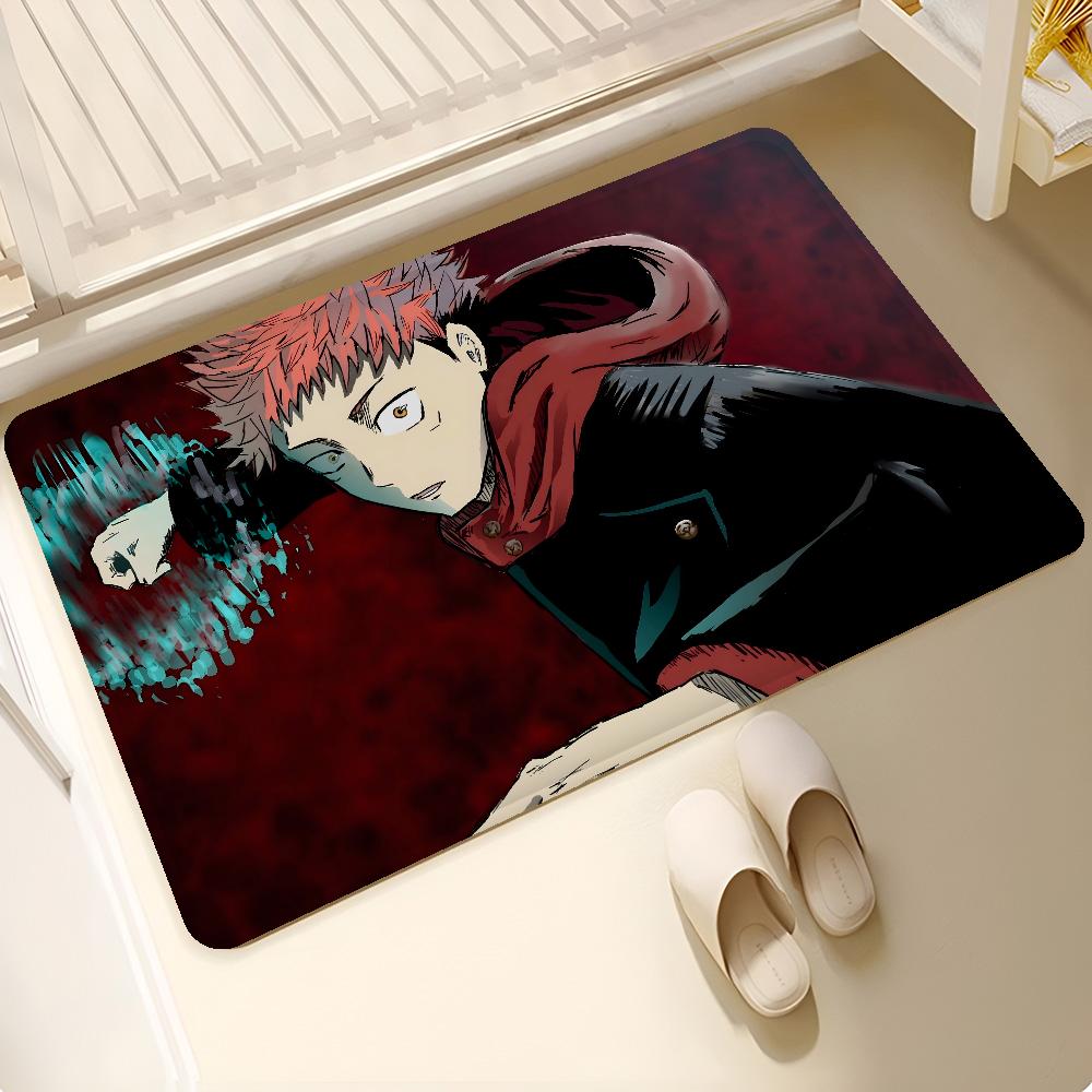 Tappetino da Pavimento Anime Jujutsu Kaisen Tappetino da Pavimento Stile INS Morbido Tappetino da Pavimento per Camera da Letto Tappetino per Lavanderia di Casa Tappeti Domestici Antiscivolo