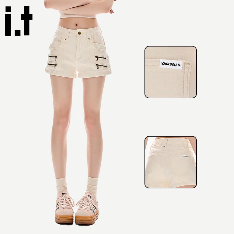 :CHOCOOLATEit Women s American Style Zipper Denim Shorts XL