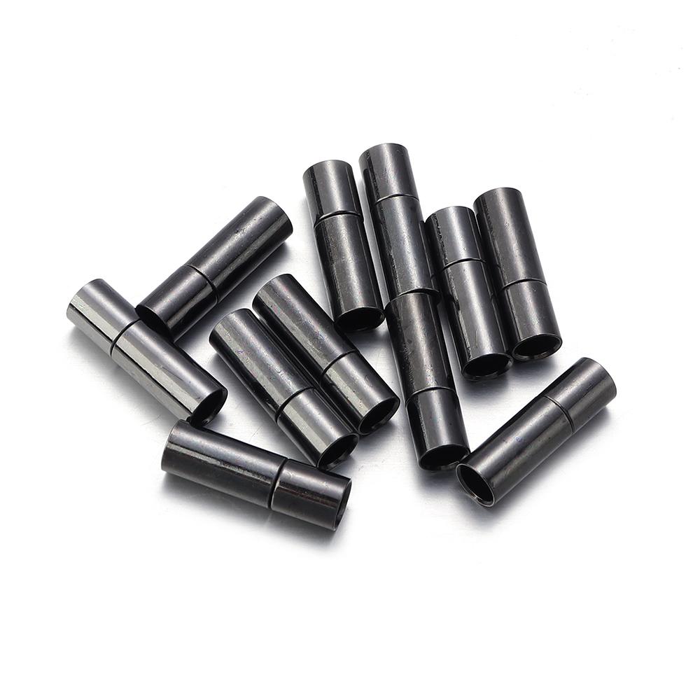 10pcs/lot 2-8mm Copper End Clasps End Caps For Jewelry Making DIY  Round Leather Cord Bracelet Necklace Connector Accessories