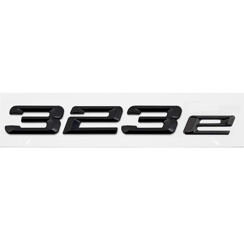 ABS Car Rear Trunk Logo Badge Emblem Sticker For BMW 3 series 316e 328e 318e 320e 325e 330e 335e E46 E90 E91 F30 F31 F34 G20