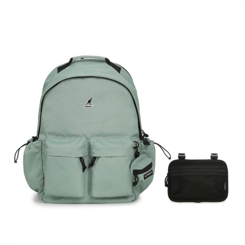 KANGOL Retrocore Standard Split Backpack 1471 Light Green
