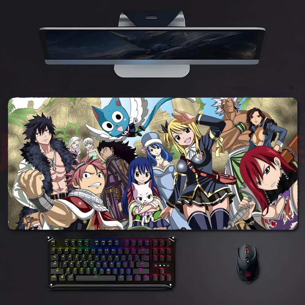 Brave Classic Anime Ffairy Tail Mouse Pad Large Gaming Mousepad With Stitched Edges Thickened Desk Mat Pc