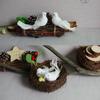 Mini Artificial Carft Pigeons Garden Statue Decorative Simulation Pigeon Removable Birds