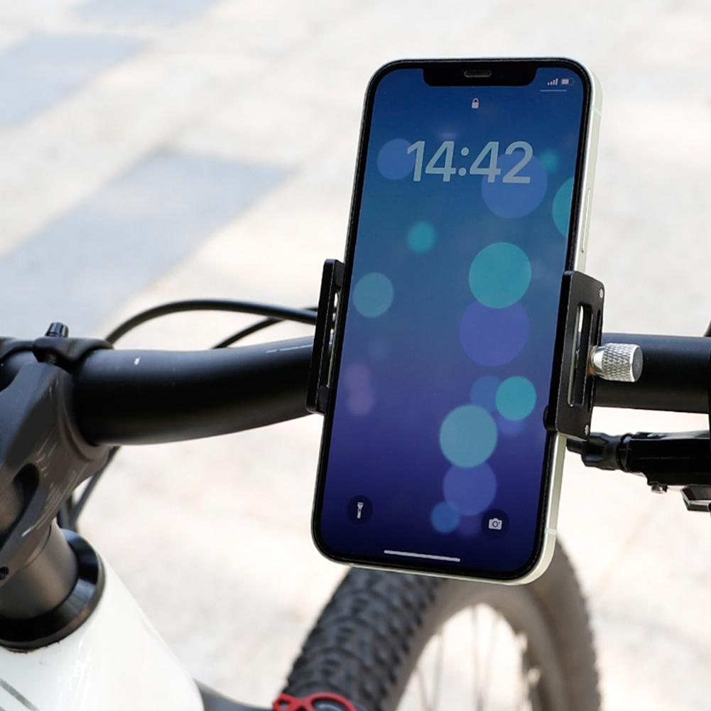 Bicycle Mount Phone Holder Aluminum Alloy Motorcycle Phone Mount Electric Scooter Phone Holder for 2.16 To 3.93 in Smartphone