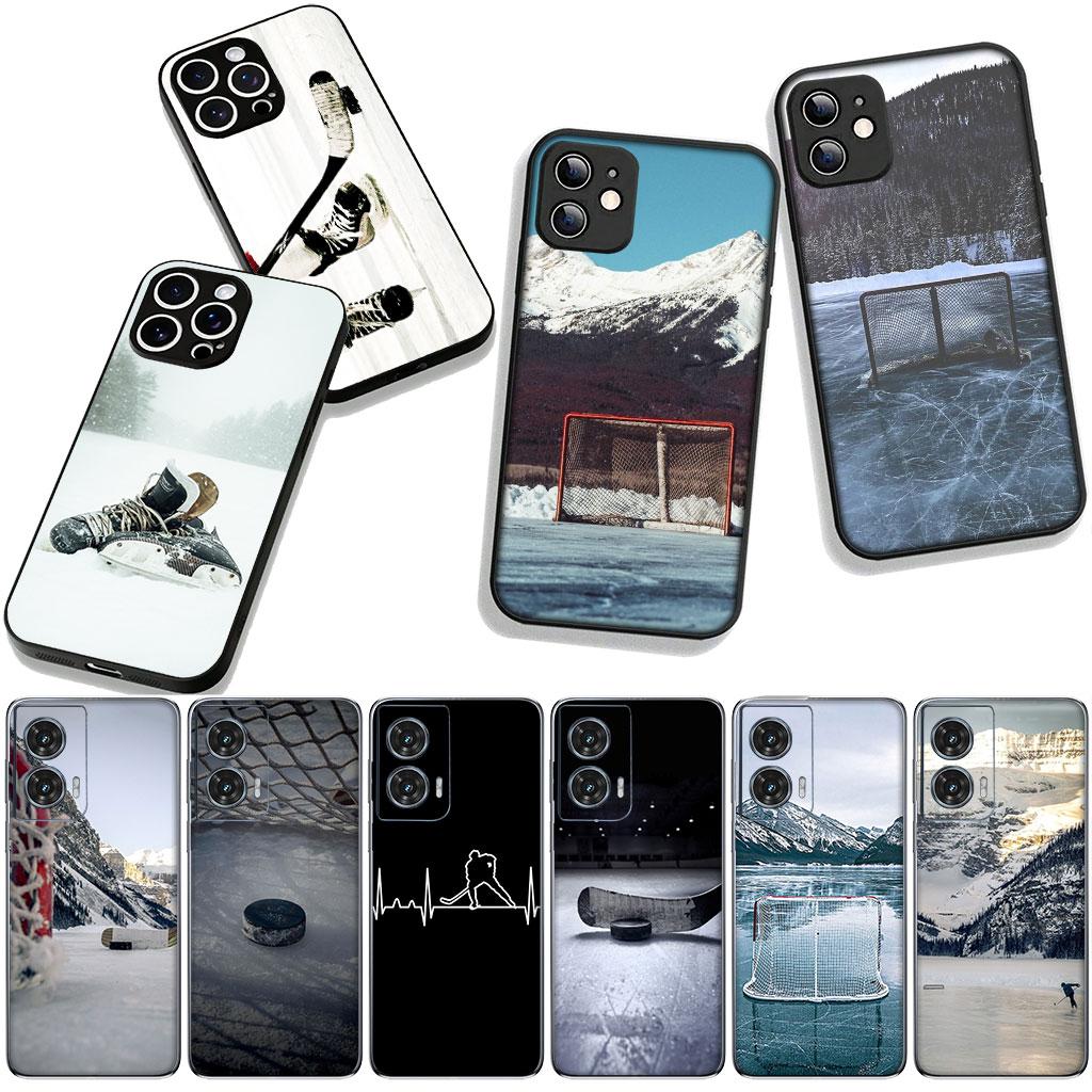 Cover for Samsung Galaxy A36 A17 A26 A07 A35 A54 A53 A13 A33 A34 S8 S9 S20 S21 FE S10 Plus Phone Case Ice Hockey