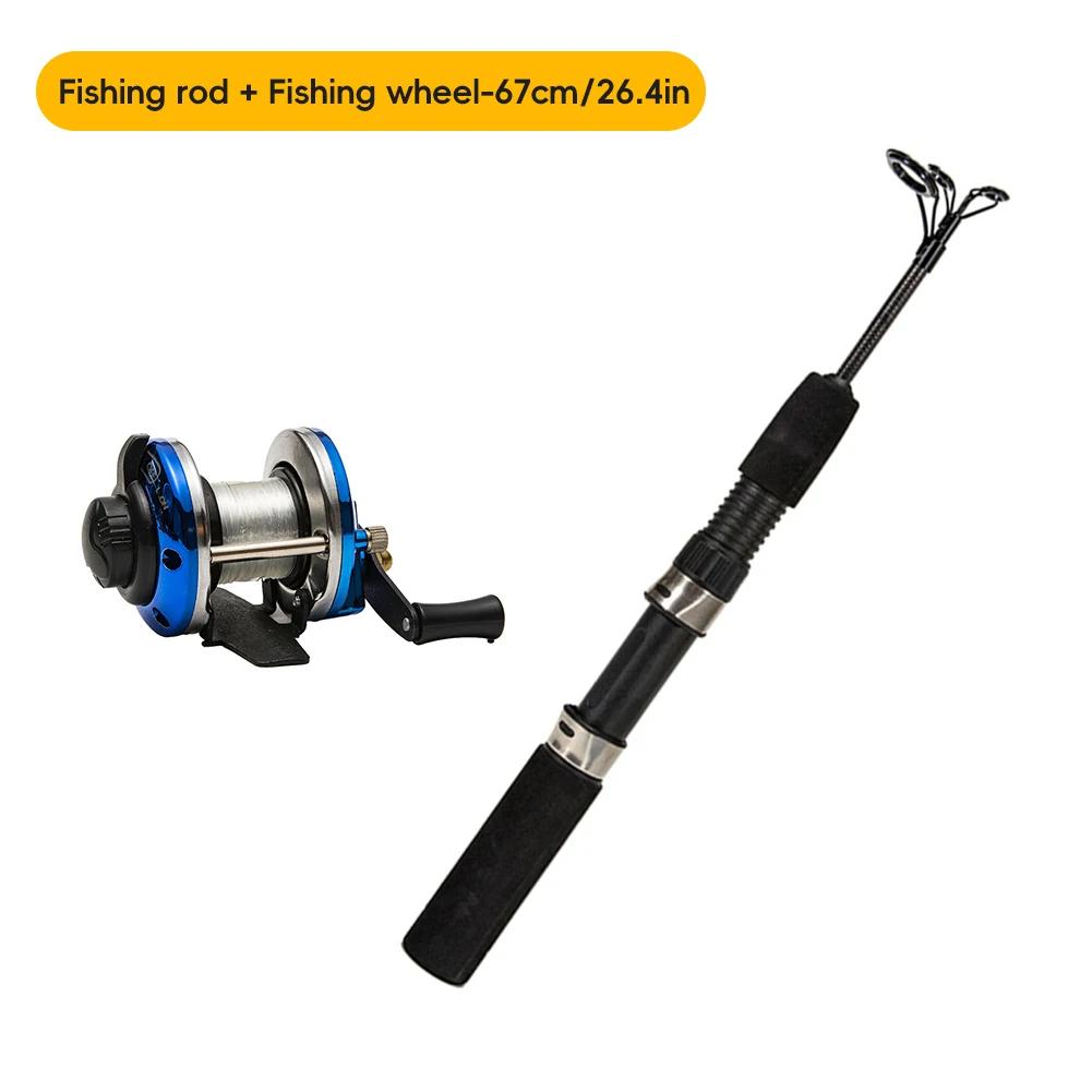 Fishing Rods With Reel Telescopic Fishing Rod And Reel Lightweight Carbon Fiber Angling Gear With Ergonomic Handle For Women Men