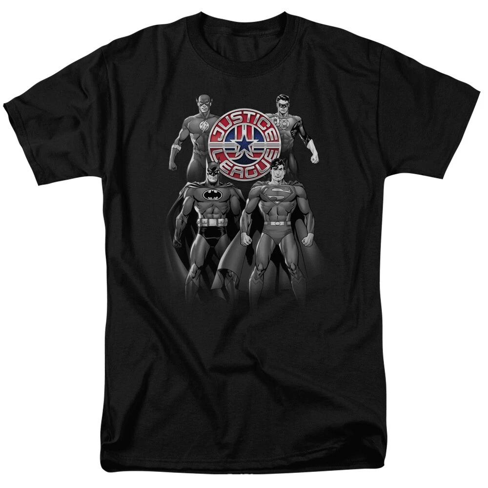 

Justice League Of America Shades Of Gray T-Shirt - Regular or Tank - to 6X XL