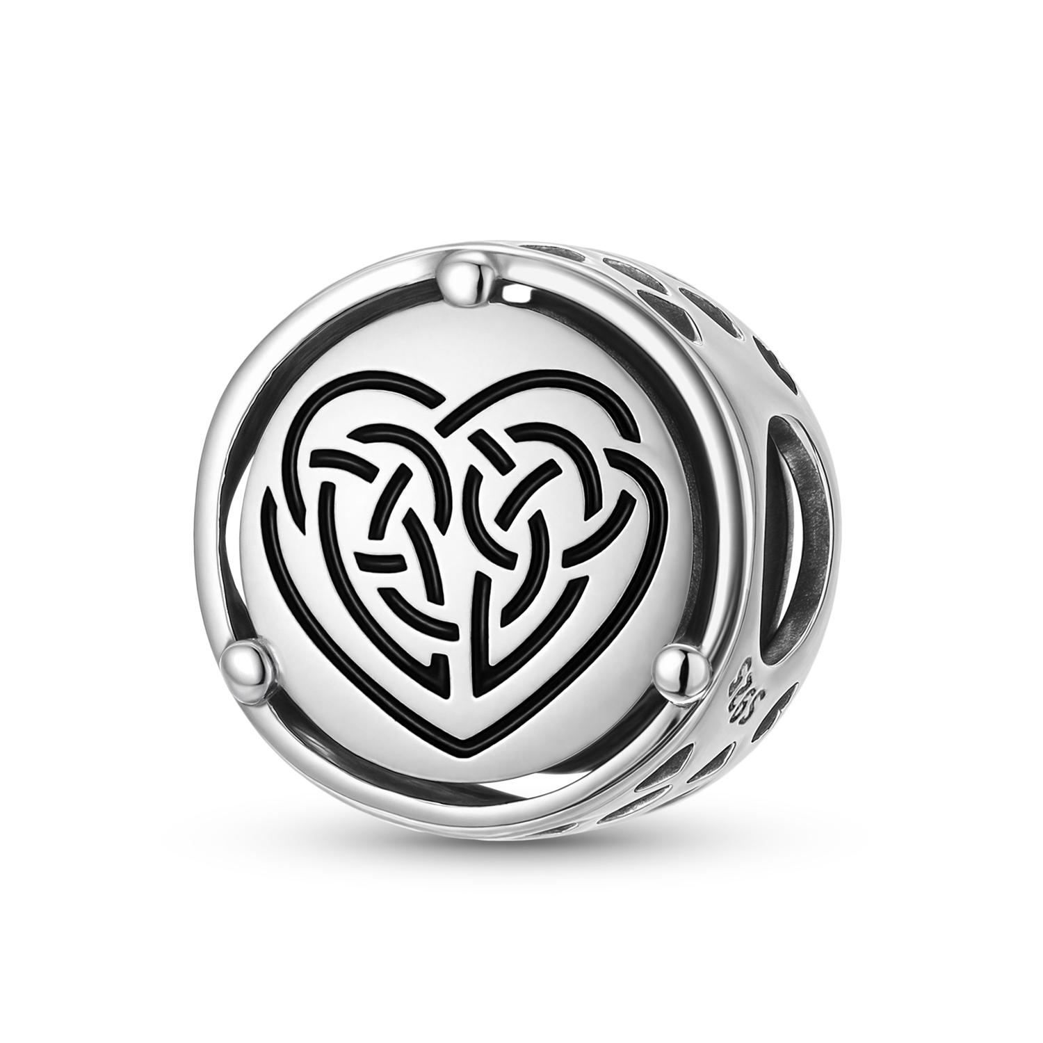 Celtic Motherhood Knot Charm Real 925 Sterling Silver Symbol Series Beads for Women DIY Bracelet Charm Necklace Jewelry Making