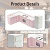 1/12 Doll House Mini Furniture Kitchen Set Playset Cabinet Cooking Table Sink Counter Fridge