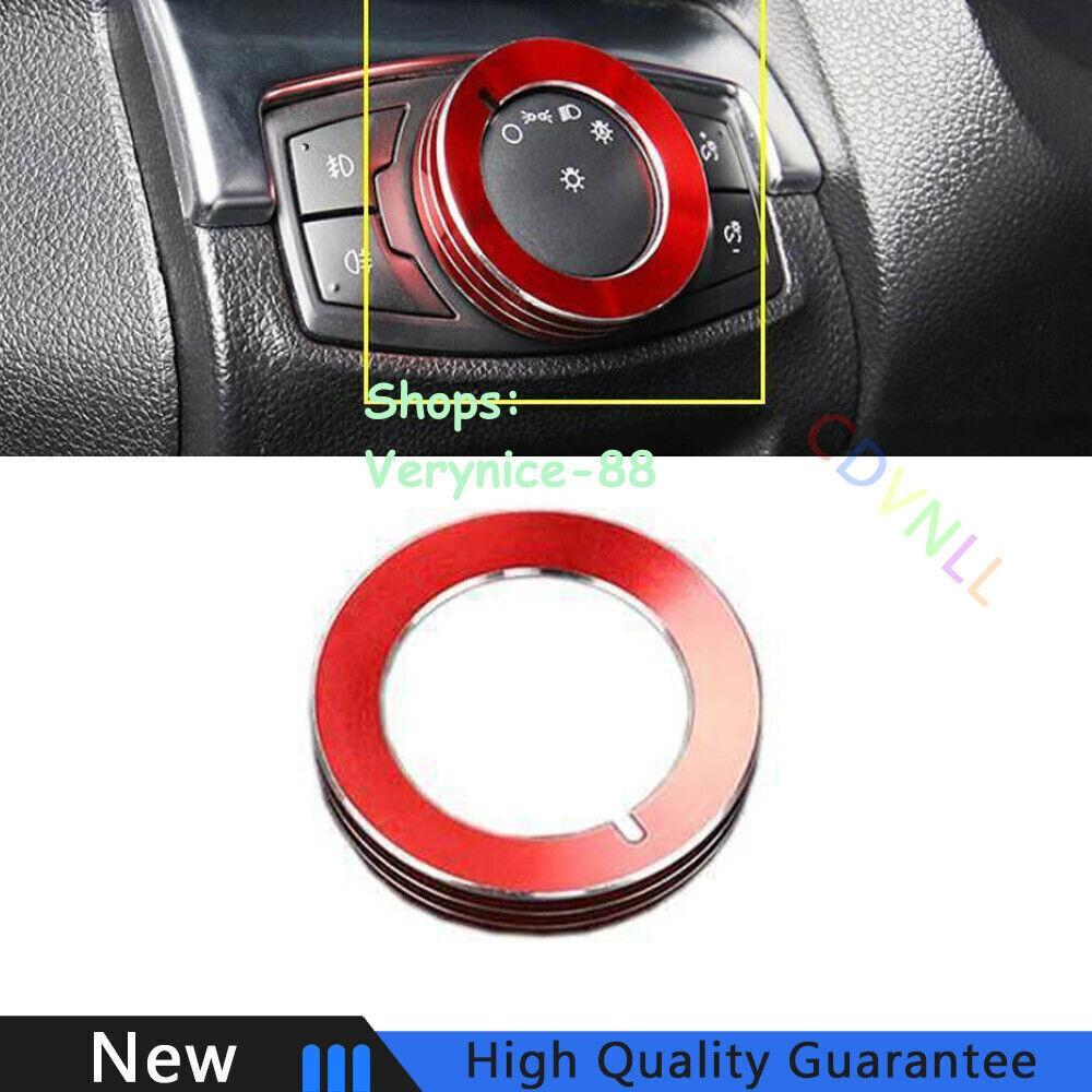 For Ford Explorer 2013-2019 Red Aluminum Car Function Control Button Button Trim