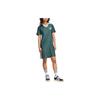 Adidas Originals Adicolor 3 Stripes Pinstripe Polo Dress Women Mineral Green IX5507
