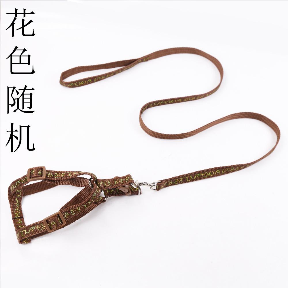 

Pet nylon outdoor explosion-proof rush leash walking dog chain cat leash chest strap supplies Width 1.0cm-S
