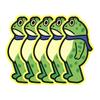 1/5/10/20/50/100Pcs Resist Frog Sticker Waterproof PVC Frog Meme Sticker Cell Phone Laptop Computer Helmet Water Bottle Decorative Animal Decal