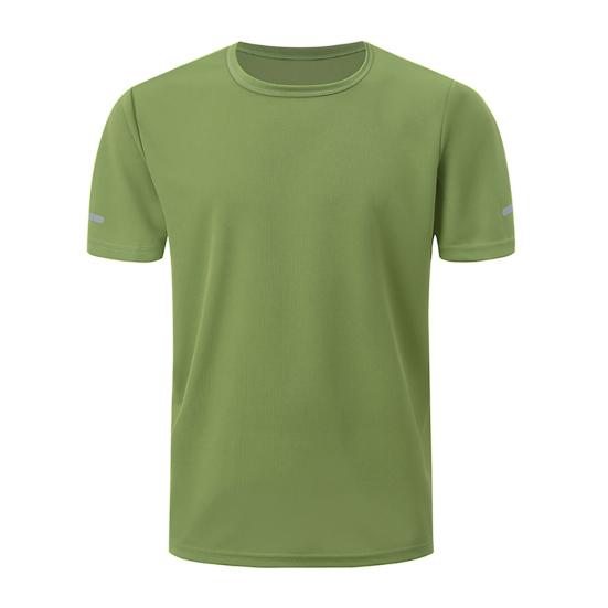Men's Quick-drying T-shirt Short-sleeved Round Neck T-shirt Solid Color Casual Sports Tee for Running Gym Daily Wear