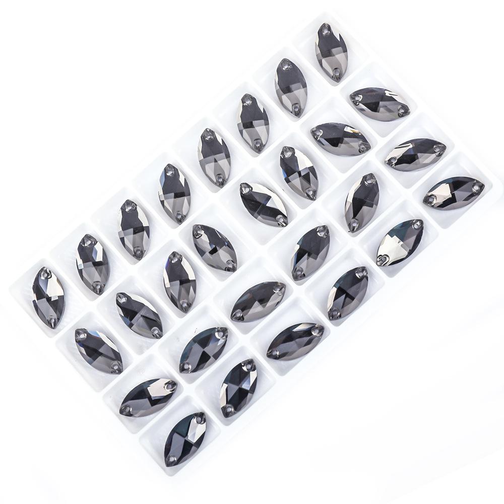 Wei Chen Markis Strass Handsydd Platt Knapp för DIY Kvälls- och Bröllopsklänningsaccessoarer