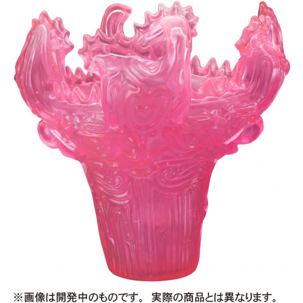 

Sofubi Sofubi Modern Earthenware Flame Shaped Earthenware Fluorescent Pink Clear