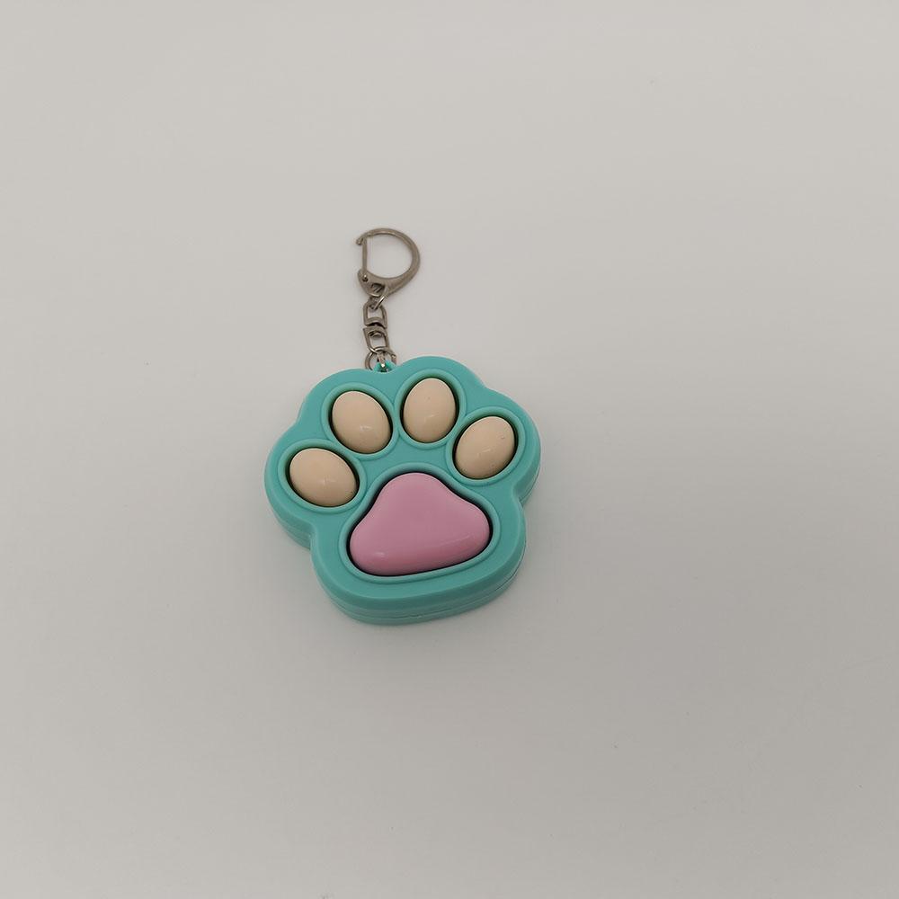 Cartoon Kawaii Cat Claw Button Decompression Toy Key Ring Pendant Cute Couple Car Bag Pendant Creative Keychain