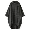 DIMANAF 2026 Spring Plus Size Hoodies Shirt Dress Women Long Sleeve Vintage Lady Loose Tops Pullover Black