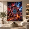 Dekoratives Wandbehang, FC Bayern München Aufdruck Wandkunst, Leichte Wanddekoration für Schlafzimmer Hintergrund