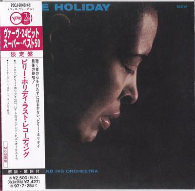 CD BILLIE HOLIDAY  Billie Holiday POCJ9148SE3764 Verve Records 1995 Japan Jazz Used