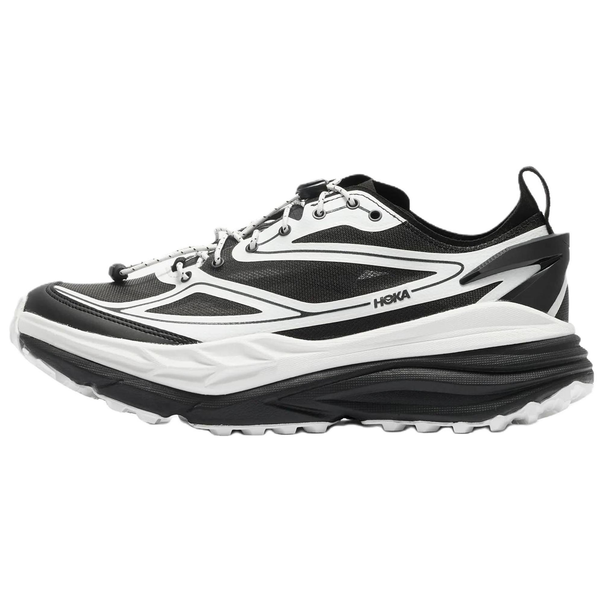 

HOKA ONE ONE Stinson One7 Trail Running Shoes Men s Black White 1178630-BWHT 41⅓