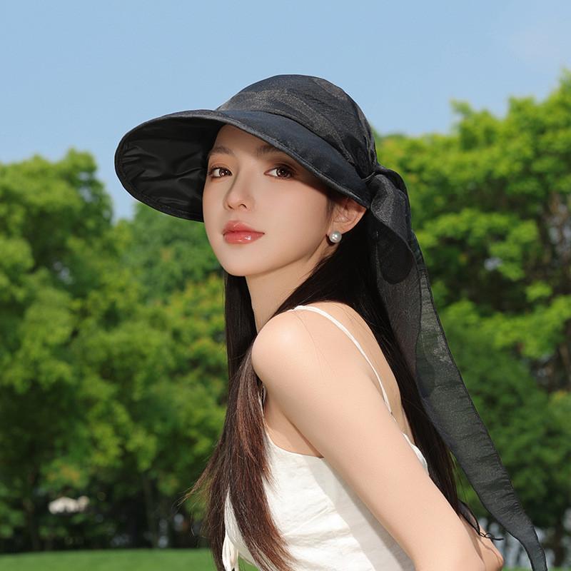 Summer Sun Protection Hat With Wide Brim Foldable Lightweight For Women