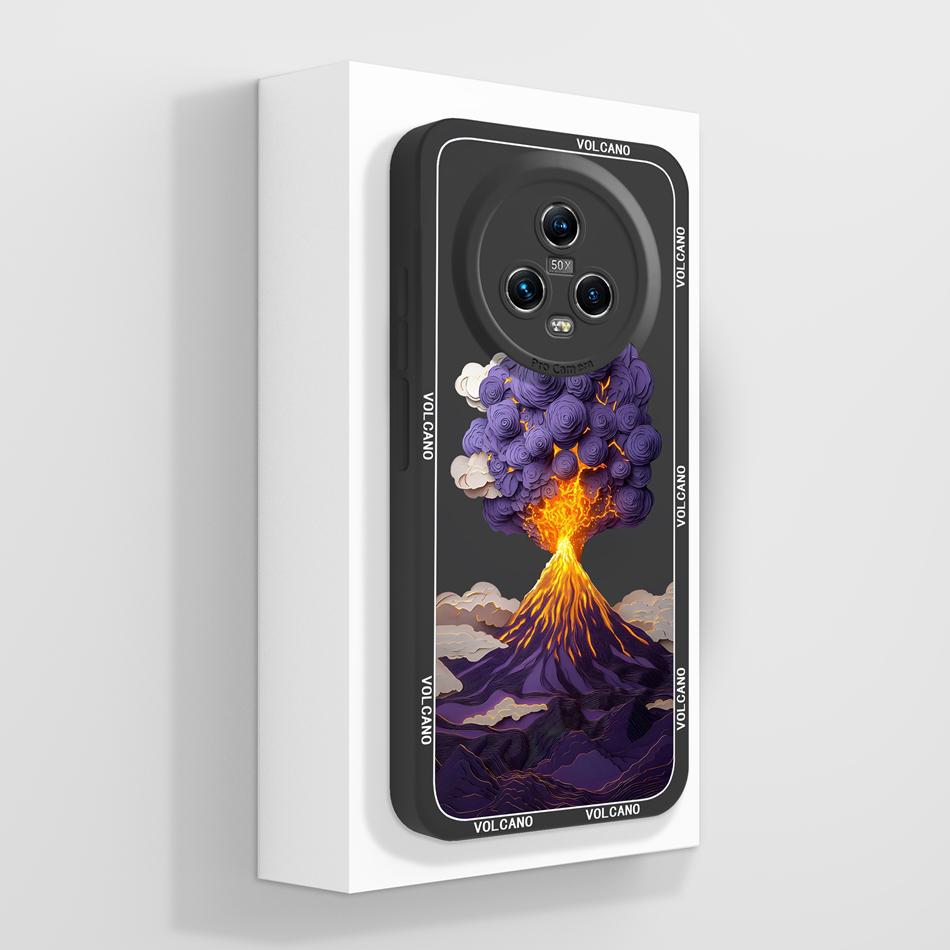 For Honor Magic 5 Pro Phone Case Cute Creative Full Protection Funda For Honor Magic5Pro Soft Liquid Silicone Anti Slip Bumper