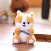 Corgi Puppy Plush Pendant Bag Hanging Decoration Keychain Animal Cartoon Doll