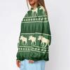 Women's Christmas Print Crewneck Sweatshirt Lightweight Casual Pullover for Holiday